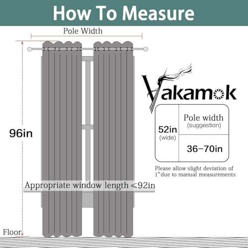 Yakamok Khaki Blackout Curtains 96 Inches Long - Image 2