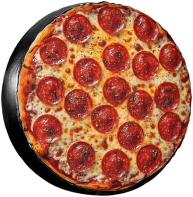 Pizza Spare Tire Cover Wheel Protectors Weatherproof Sun Protection Covers by Gayruaicjz