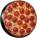 Pizza Spare Tire Cover Wheel Protectors Weatherproof Sun Protection Covers by Gayruaicjz