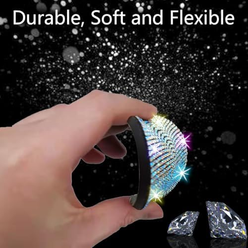 NBTEPEM 2pcs Bling Car Cup Holder Coaster, 2.75 inch Anti-Slip Shockproof - Image 5