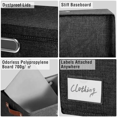 Roobyl 17" Large Fabric Storage Box - Image 4