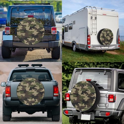 Camo Spare Tire Cover Waterproof Dust-Proof Spare Wheel Covers - Image 6