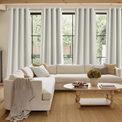 NICETOWN Natural Room Darkening Curtains 84 inches Long - Image 4