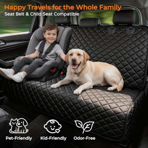 URPOWER Dog Car Seat Cover for Back Seat, Waterproof Car Seat Protector - Image 7