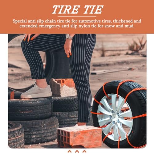 Emergency Anti-skid Snow Chains Xmas 10pcs Nylon Tire Strap - Image 4