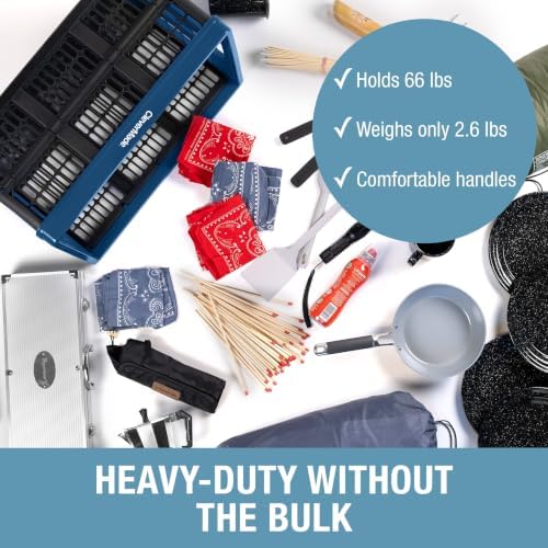 CleverMade Collapsible Utility Crate - 45L - Ocean - Image 5