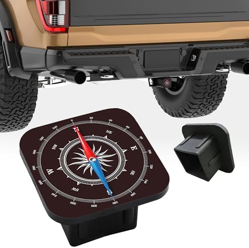 Trailer Hitch Cover, Nautical Compass Tow Hitch Cover by Unknown
