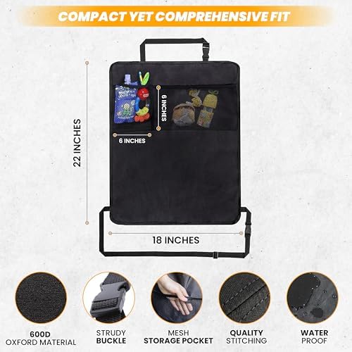 EcoNour Car Kick Mats Back Seat Protector - Image 3
