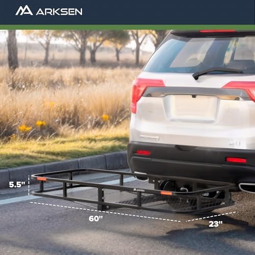 ARKSEN 60" x 23" x 5.5" Folding Hitch Cargo Carrier - Image 6