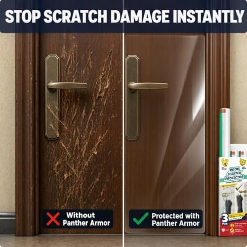 Panther Armor Dog Scratch Door Protector, 3 Pack, Shield from Claw - Image 2