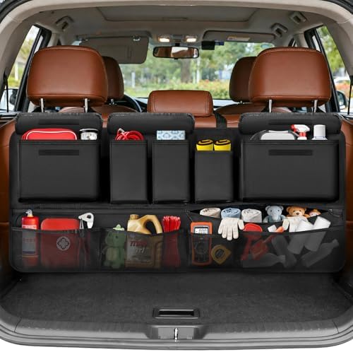 Trunk Organizer for SUV, Car Organizers and Backseat Hanging Storage by RhinoValley
