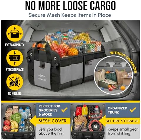 Extra Large Modular Collapsible Car Trunk Organizer System - Image 5