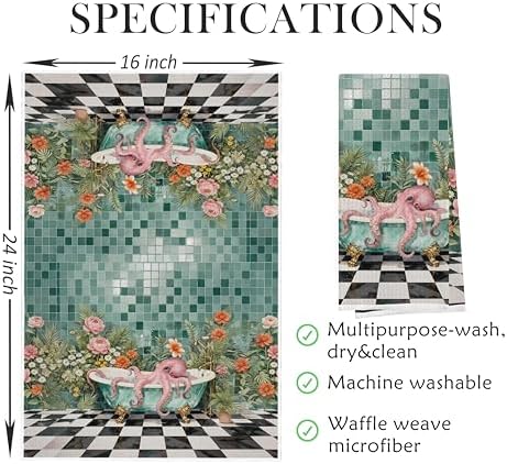Octopus Bathroom Decor Set - Image 5