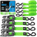 Ratchet Straps 4 Pack, 208LBS Break Strength by Unknown