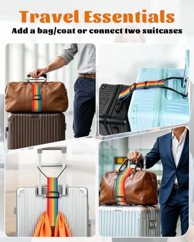 4-Pack Strong Adjustable Luggage Connector Straps - Image 7