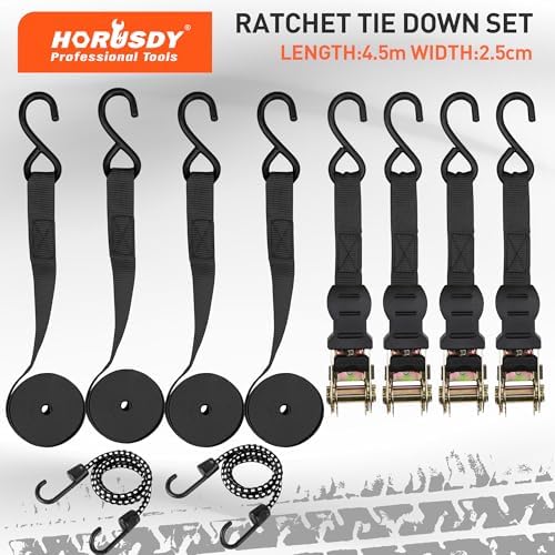 HORUSDY Ratchet Straps, 200 LB Break Strength, Appliances, Lawn Equipment - Image 2
