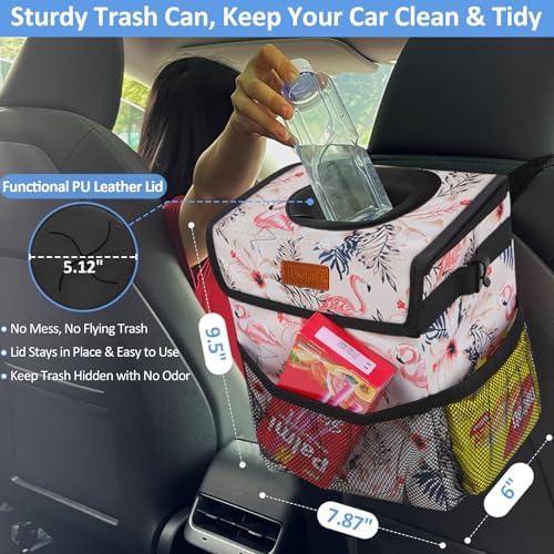 ELONGRIVER Leak Proof Car Trash Can - Image 2
