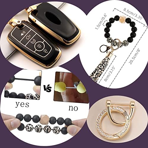 Car Key Fob Cover with Premium Wristlet Fits - Image 3