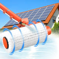 Electric Solar Panel Cleaning Brush and Pole, 20FT Telescopic Cleaning Roller by FISHOAKY
