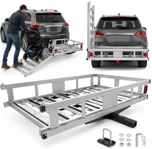 500 LBS Trailer Hitch Cargo Carrier by EQUCKKY