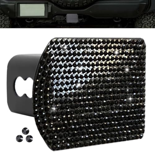 Bling Trailer Hitch Cover with Black by OUCPC