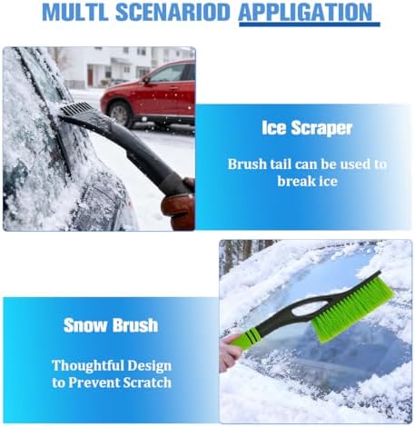 Car Snow Brush and Ice Scraper, Vehicle Windshield Scraper Deicer - Image 4