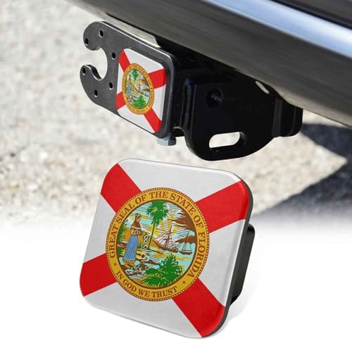 Florida State Flag Tow Hitch Covers Heavy Duty Rubber Trailer Hitch Cover 2" by Unknown
