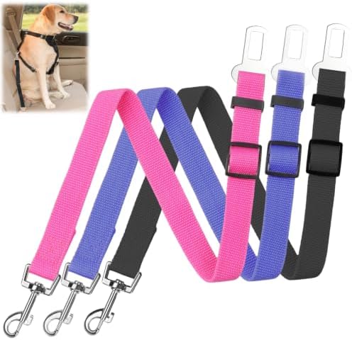 BLMHTWO 4PCS Adjustable Dog Seat Belt by BLMHTWO