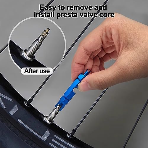Medsuo Bicycle Valve Core Remover Tool Kit Universal Bike and Car Valve Core - Image 5