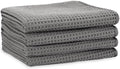 S&T INC. Aura Waffle Hand Towels, 4 Pack by STINC