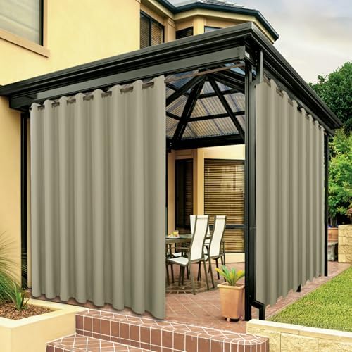 BONZER Outdoor Curtains for Patio Waterproof Thick Privacy by Bonzer