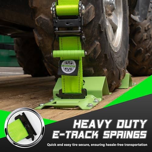 Heavy Duty Wheel Chock Tie Down Straps Set - Image 5