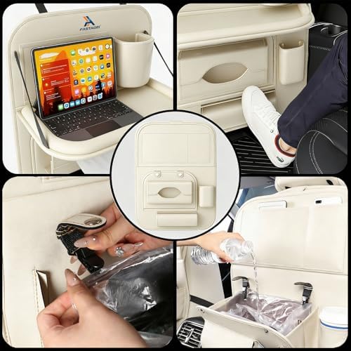 2 Pack Universal Premium Leather Foldable Car Backseat Organizer - Image 5
