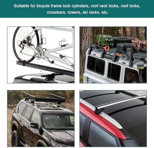 2 PCS Lock Cores, One-Key System Locking Kit Includes 1 Control Key, 2 Keys & 2 - Image 6