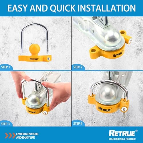 RETRUE Universal Trailer Coupler Lock - Image 3