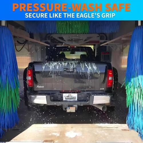 Steel Hitch Cover, Patented Riveted Aluminum Flag, Car Wash Safe - Image 5