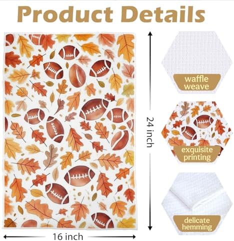 Fall Football Kitchen Towels Set - Image 5