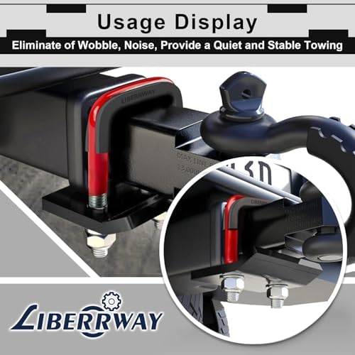 Hitch Tightener for 1.25" and 2" Hitches LIBERRWAY U-Shaped Iron Hitch - Image 2