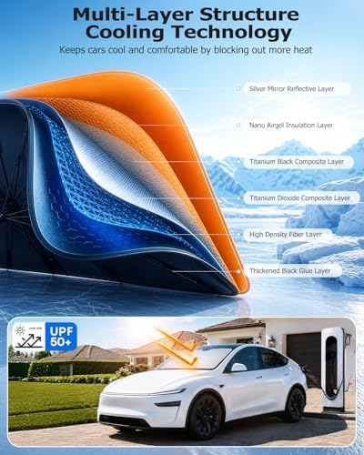 Weektic Truck Windshield Sun Shade Umbrella - Image 3