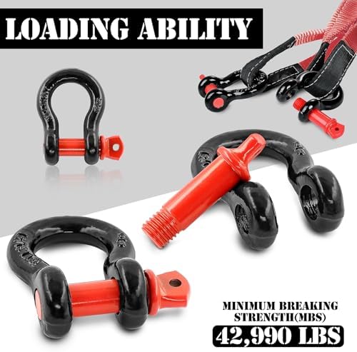 5/8" D Ring Shackle with 3/4" Screw Pin, 3.25T Working Load Limit / 19.5T - Image 3