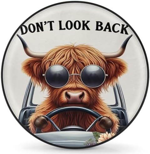 Rv Spare Tire Cover Wheel Funny Alpine Cow Tire Covers Wheel Protectors by FengQuGou