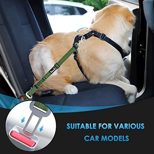 SlowTon Dog Seat Belt for Car, 2 Pack Dog Car Harness Seatbelt - Image 3
