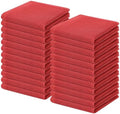 Homaxy 100% Cotton Waffle Weave Kitchen Dish Cloths 24-Pack, Brick Red by Homaxy