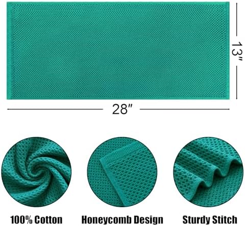 Kitinjoy 100% Cotton Waffle 6-Pack Kitchen Towels - Image 2