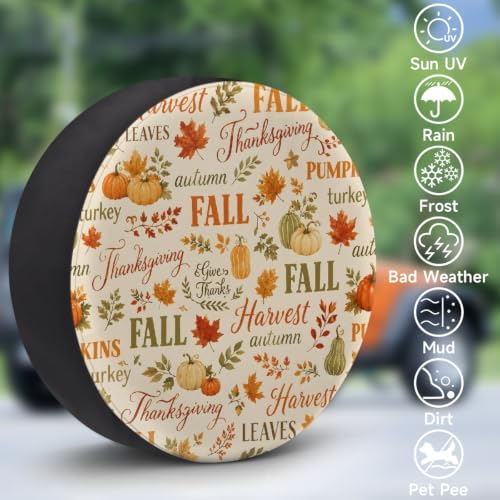 Fall Spare Tire Cover Waterproof Dust-Proof Spare Wheel Covers - Image 3