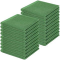 Homaxy 100% Cotton Waffle Weave Kitchen Dish Cloths 18-Pack, Grass Green by Homaxy