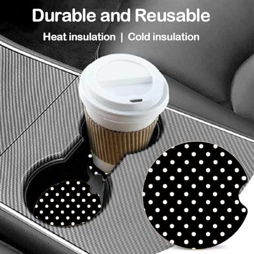 Ceramic Car Coasters – Absorbent Car Cup Holder Coaster Set - Image 3