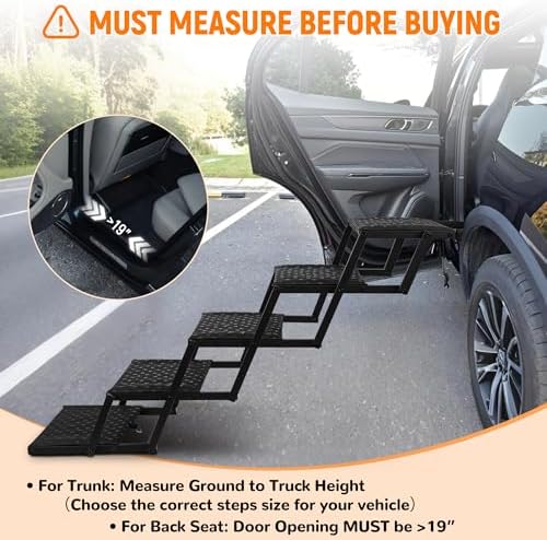 Extra Wide Dog Stairs for Car - Image 5