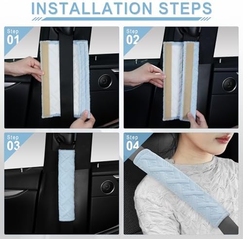 JUSTTOP 2-Pack Universal Car Shoulder Strap Pads Cover - Image 5