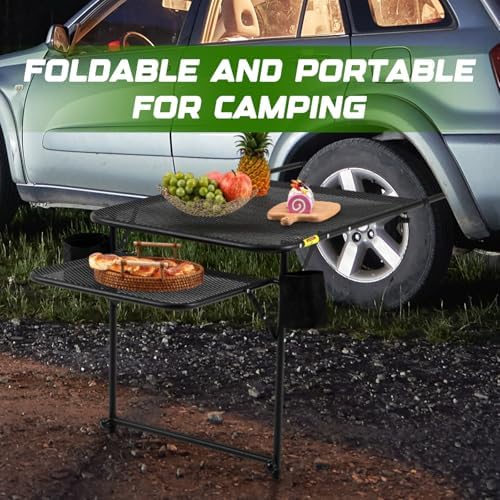BBTO Camping Tire Mounted Table Portable Foldable Tailgate Table - Image 6